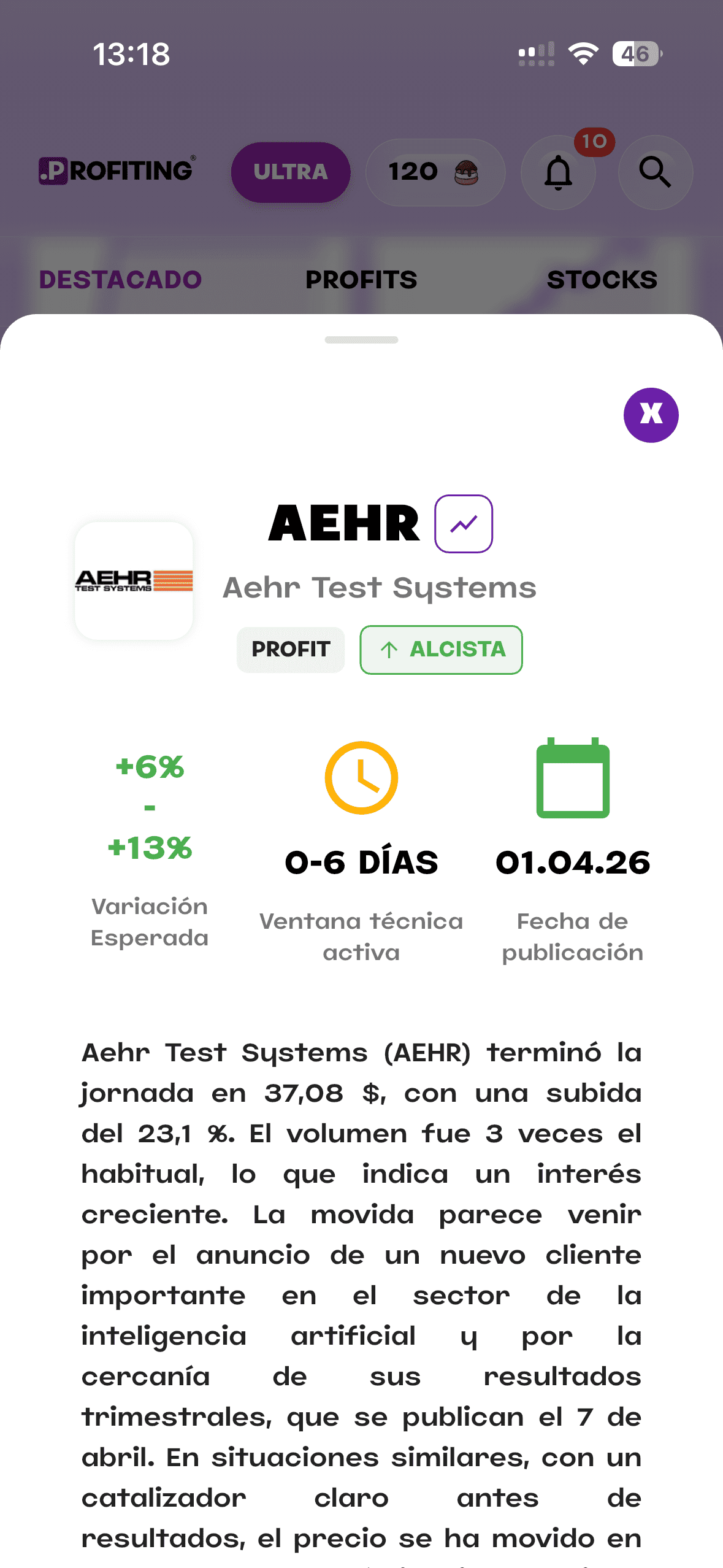 Portfolio tracking dashboard with market alerts and investment insights